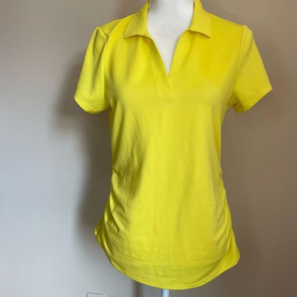 Airflux| Medium| Yellow| PGA Tour| Golf Tee| Moisture Wicking| Super Stretchy - Picture 8 of 15
